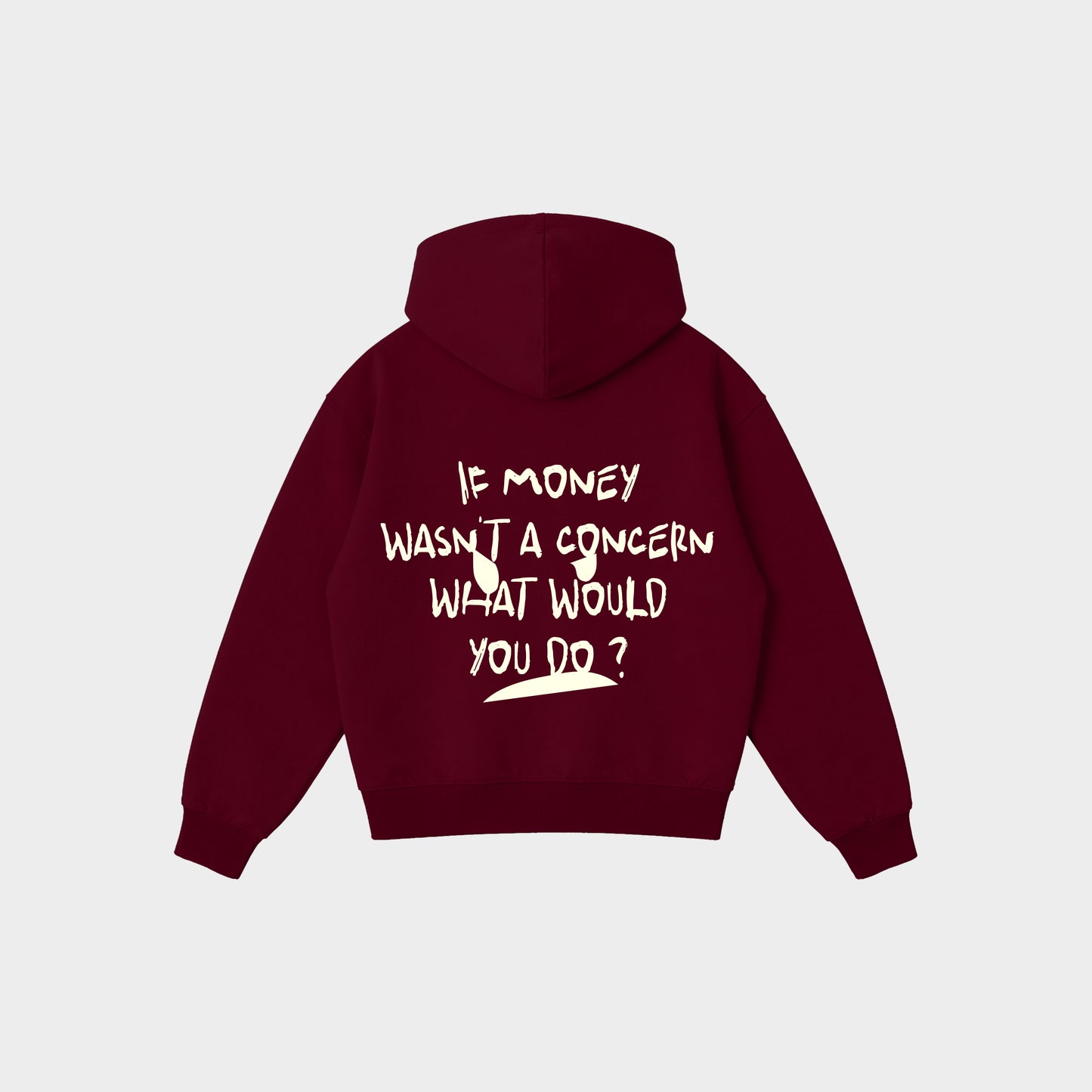 Burgundy hoodie