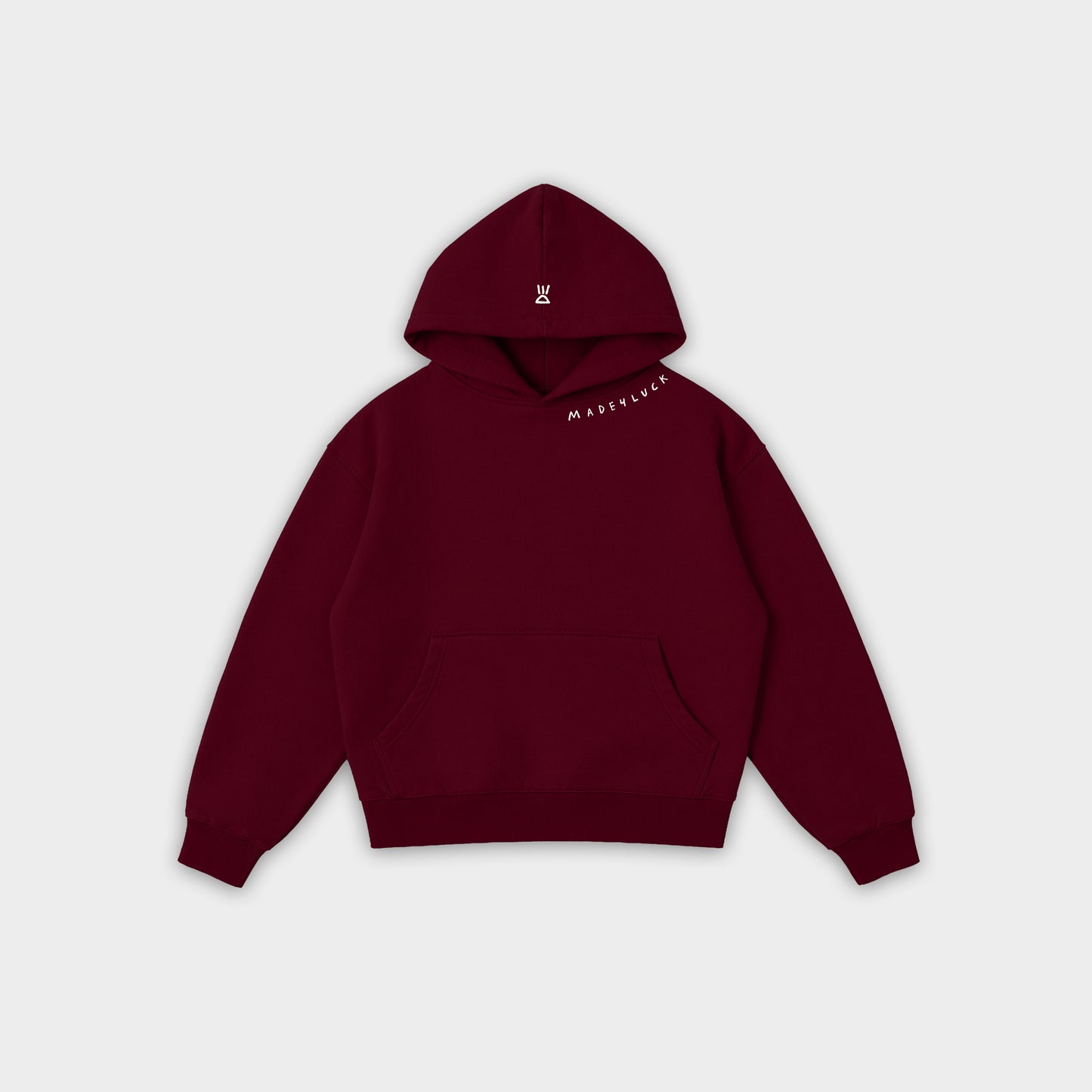 Burgundy hoodie