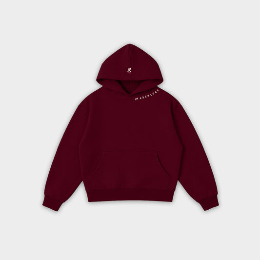 Burgundy hoodie