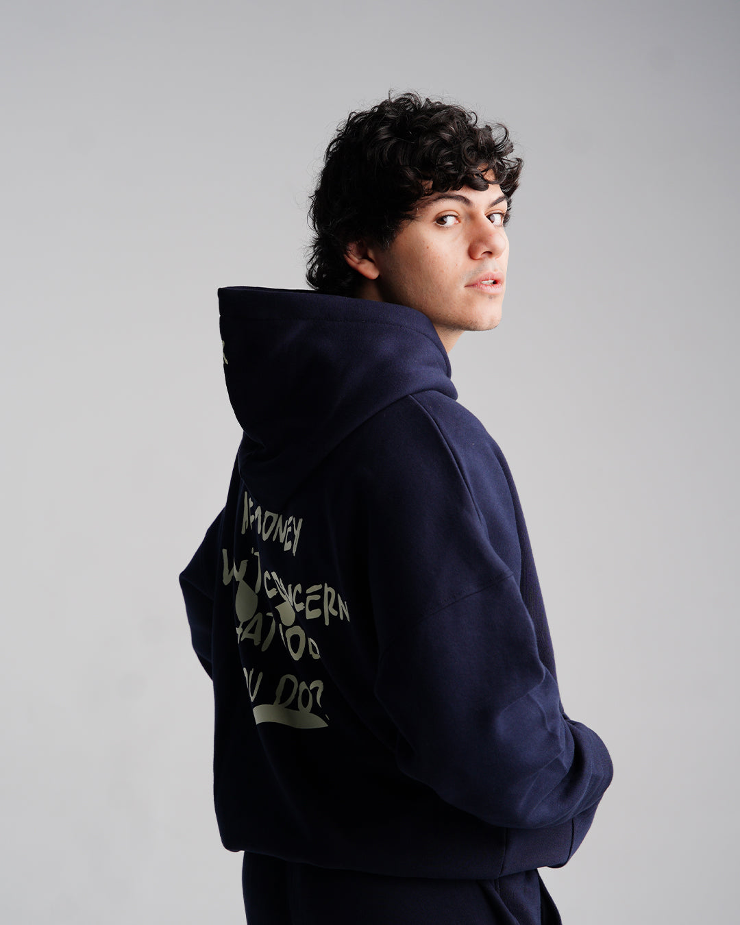 Navy blue hoodie