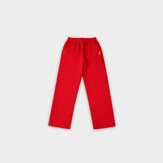 Red sweat pants